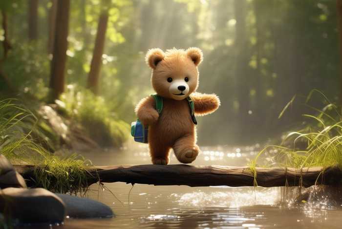 儿童小熊过桥的故事 - 儿童故事《小熊过桥》 儿童小熊过桥的故事 - 儿童故事《小熊过桥》