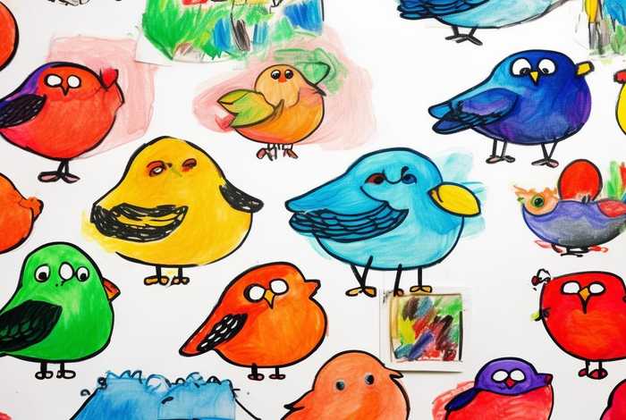 儿童画小鸟的图片大全可爱 儿童画小鸟的图片大全可爱简单
