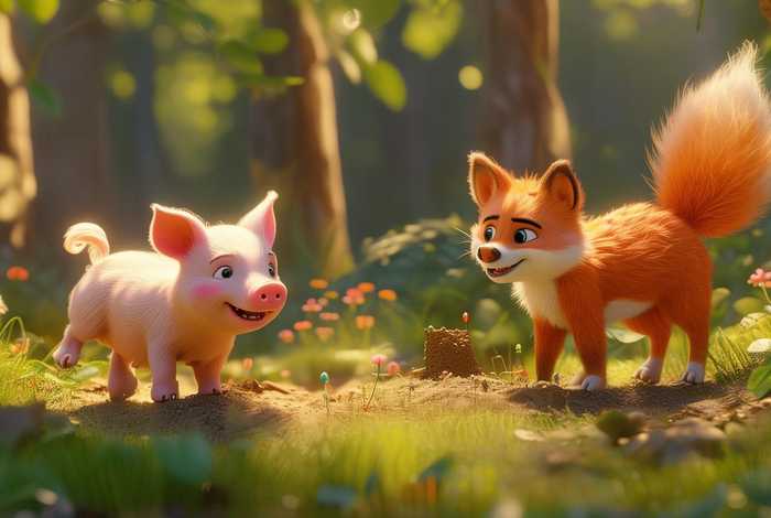 儿童故事小猪和狐狸;小狐狸和小猪的故事文字版 儿童故事小猪和狐狸;小狐狸和小猪的故事文字版