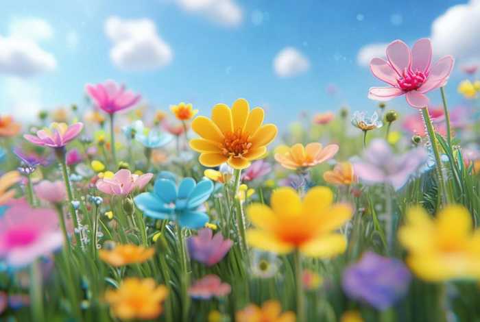 儿童故事彩虹色的小花；绘本故事彩虹色的小花