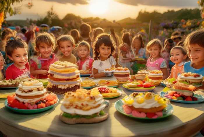 儿童故事美味的午餐、美味的午餐儿童画