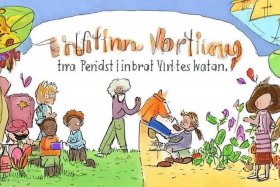 传统美德故事儿童画 - 传统美德的儿童画