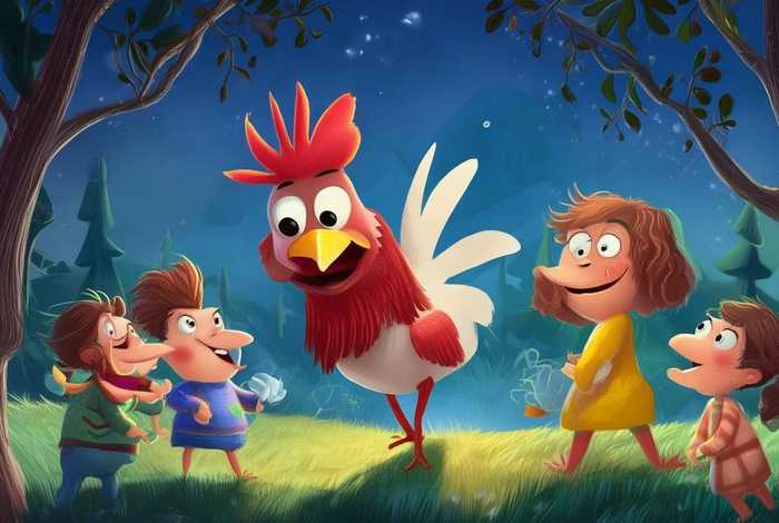 儿童故事半夜鸡叫视频；半夜鸡叫儿童动画片