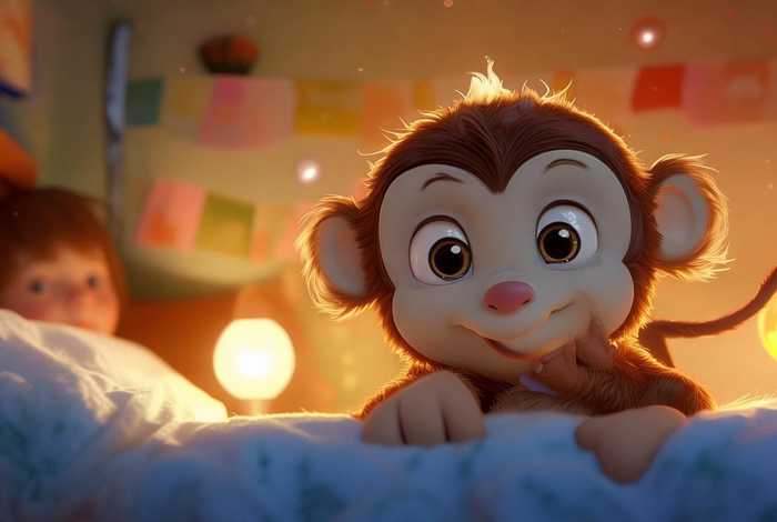 儿童故事睡前故事0-3岁猴子、幼儿睡前猴子小故事
