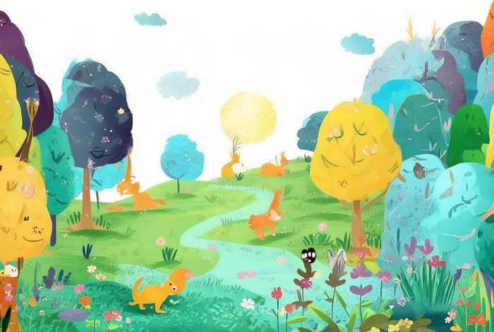 儿童故事背景图片素材 - 幼儿故事背景图片大全