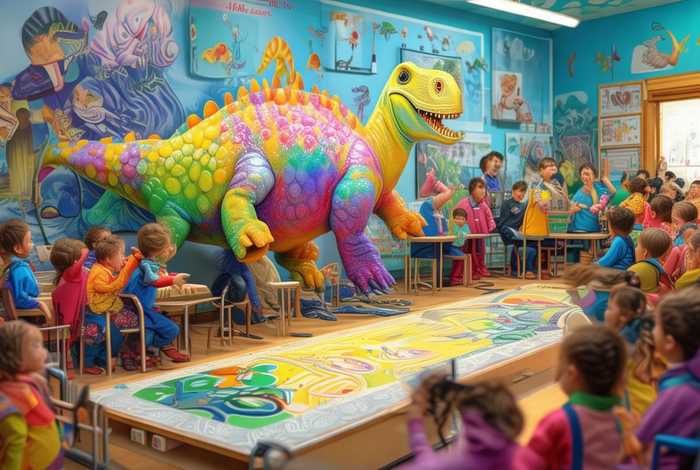 《城里来了大恐龙》故事教学设计 - 《城里来了大恐龙》故事教学设计及反思