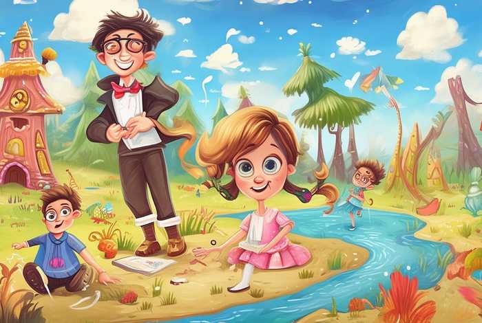 儿童故事创编图 幼儿故事创编画4幅