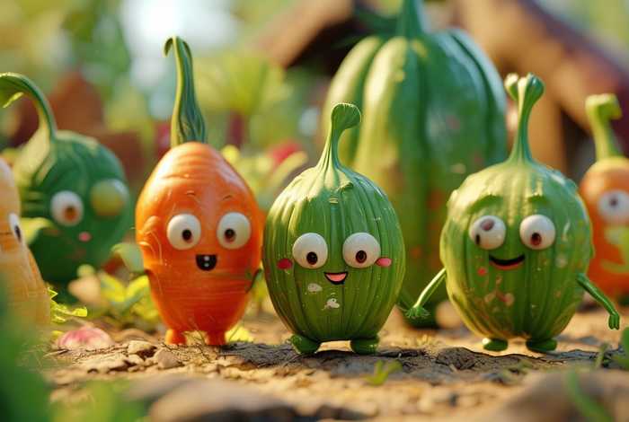 儿童故事蔬菜的故事 - 蔬菜的幼儿故事