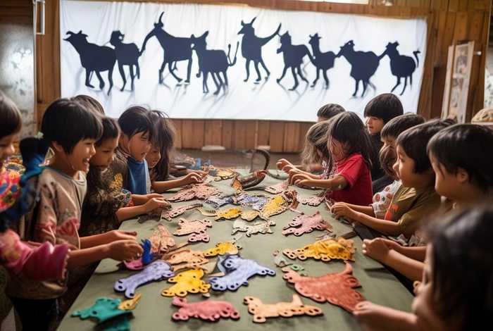 儿童皮影制作过程，儿童皮影制作过程图片