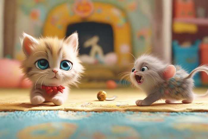 儿童猫和老鼠的故事；幼儿猫和老鼠的故事书