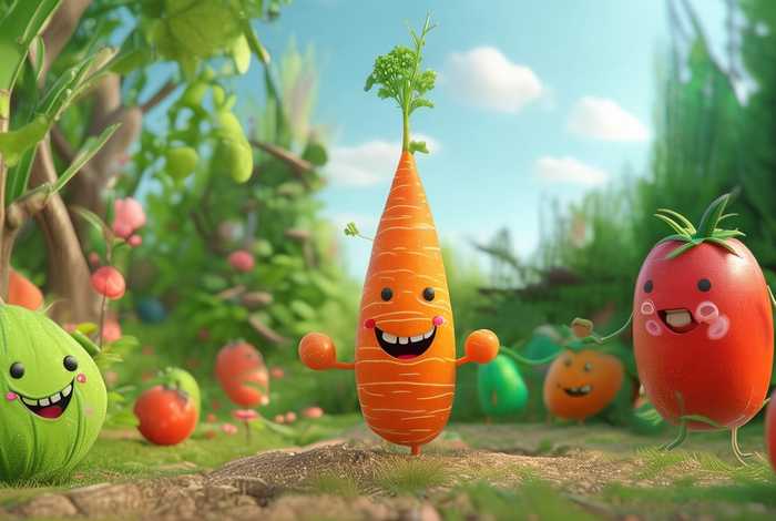 儿童故事蔬菜的故事 - 蔬菜的幼儿故事