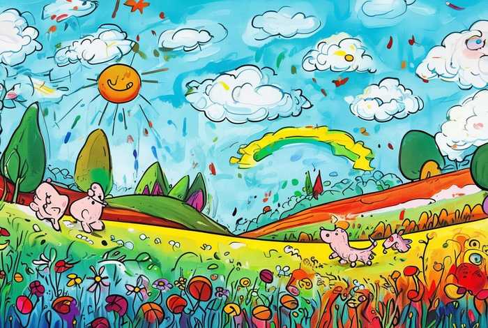 儿童创意绘画故事大全 - 幼儿创意故事绘画简笔画