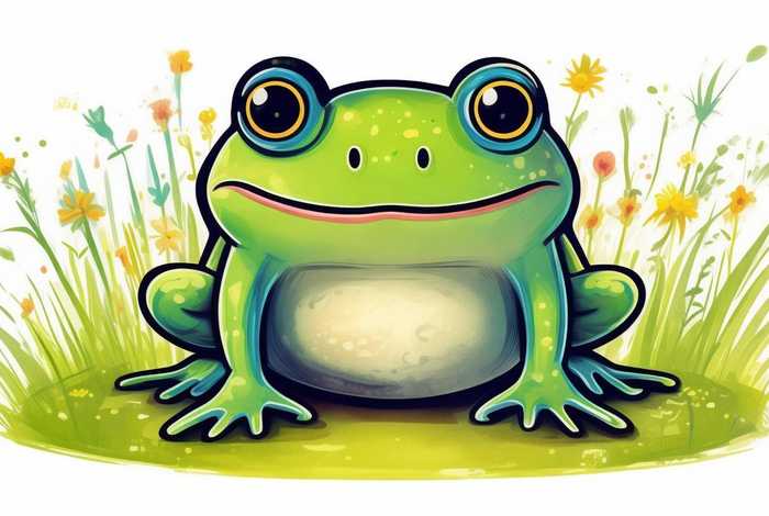 儿童版的青蛙画 - 儿童青蛙简笔画 儿童版的青蛙画 - 儿童青蛙简笔画