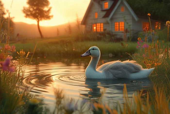 儿童睡前故事丑小鸭的故事，幼儿睡前故事丑小鸭的故事