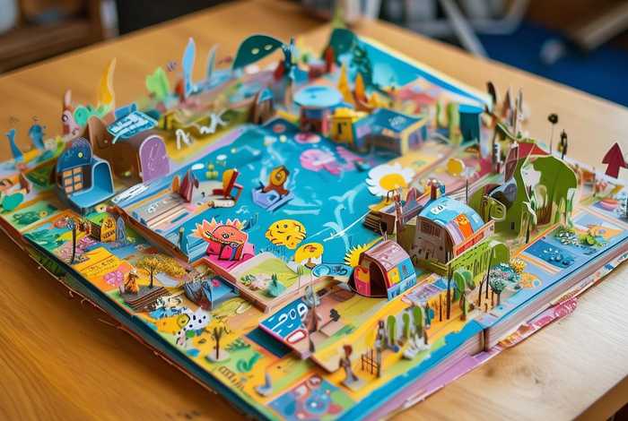 daily life彩色手工立体绘本；diy立体绘本制作方法