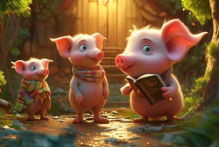 儿童有声故事三只小猪；三只小猪的有声故事