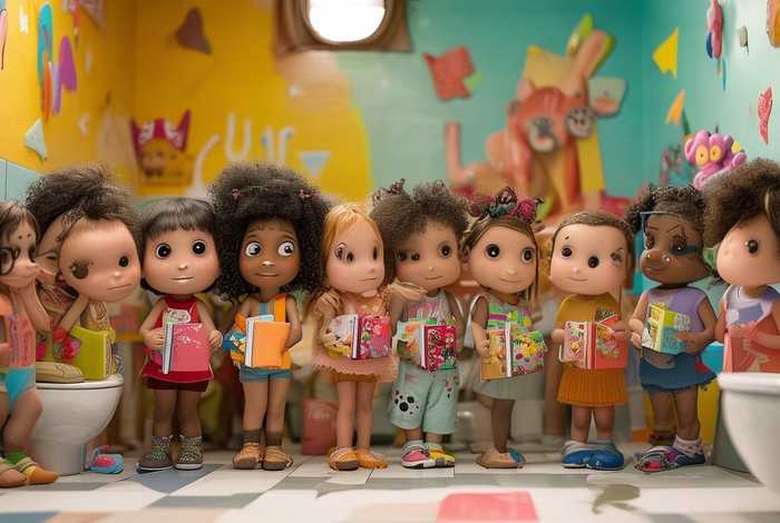 儿童故事上厕所、儿童故事上厕所要排队