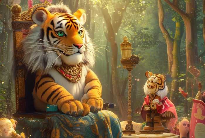 儿童故事大老虎当评委 - 幼儿故事小老虎当评委