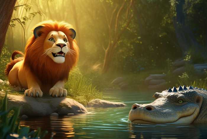 儿童故事大全睡前故事狮子（儿童故事大全睡前故事狮子和鳄鱼）