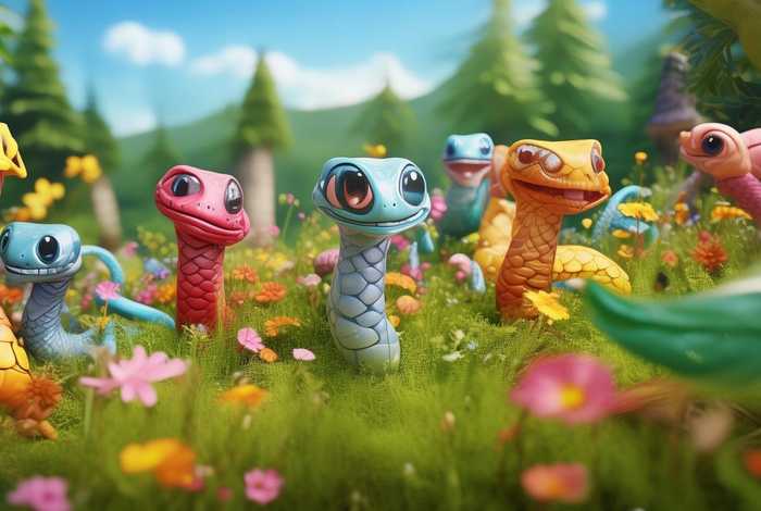 儿童故事蛇的故事图片（蛇的幼儿故事大全）