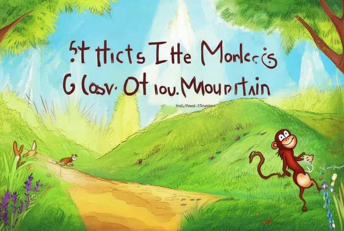 儿童简笔故事绘本小猴子下山 - 小猴子下山的故事 绘本 简笔画