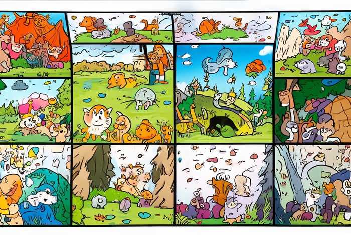 儿童故事绘画图片连环画 - 幼儿教育儿童绘画故事连环画