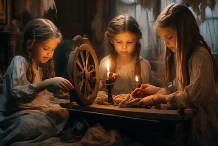 儿童故事三个纺纱女改编 睡前故事三个纺纱女