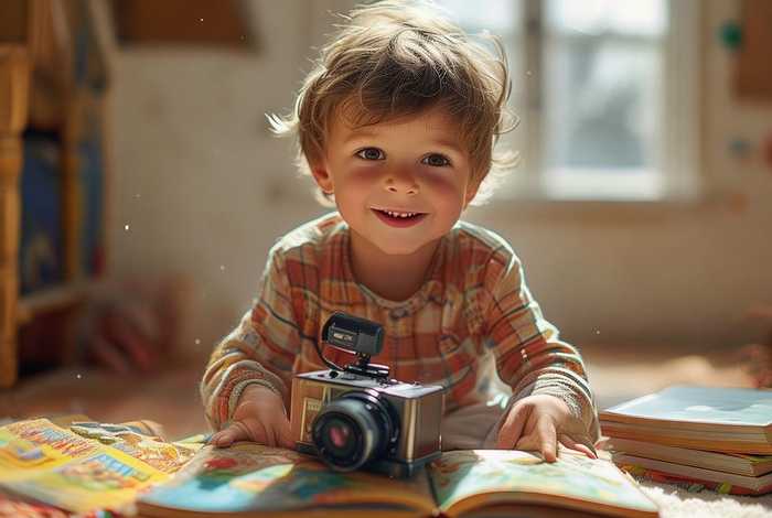 儿童故事视频男孩；小男孩讲故事视频