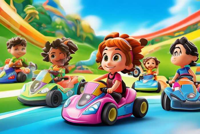 儿童卡丁车海报 儿童卡丁车宣传海报