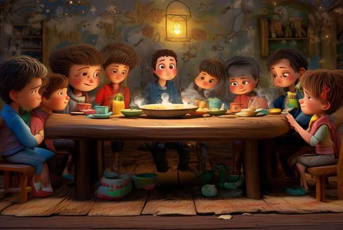儿童晚饭的故事；晚饭的故事作文