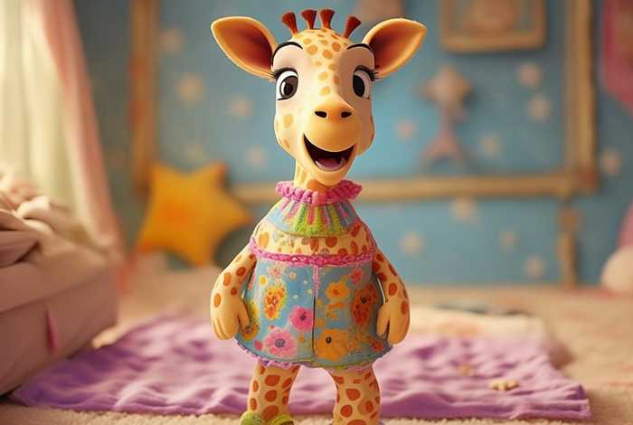 儿童睡前故事长颈鹿的新礼服 长颈鹿的新礼服故事小班