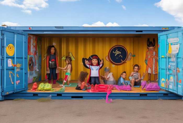 儿童故事集装箱 - 集装箱货车的故事