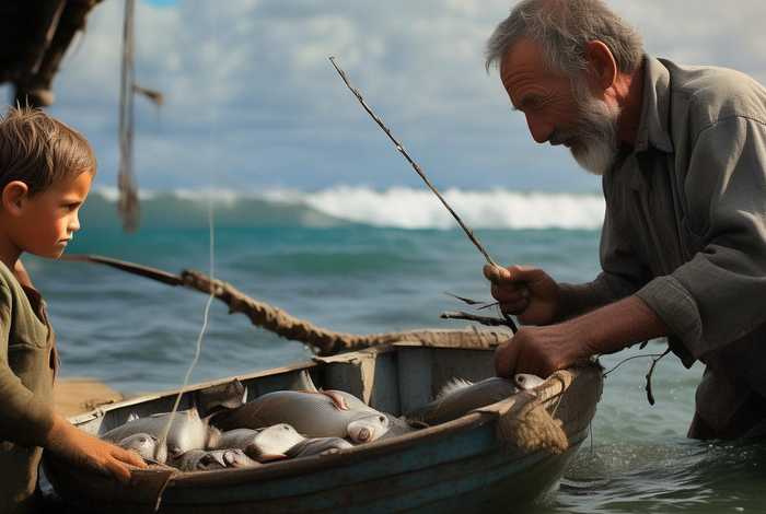 《鱼的故事》；授人以渔不如授人以鱼的故事