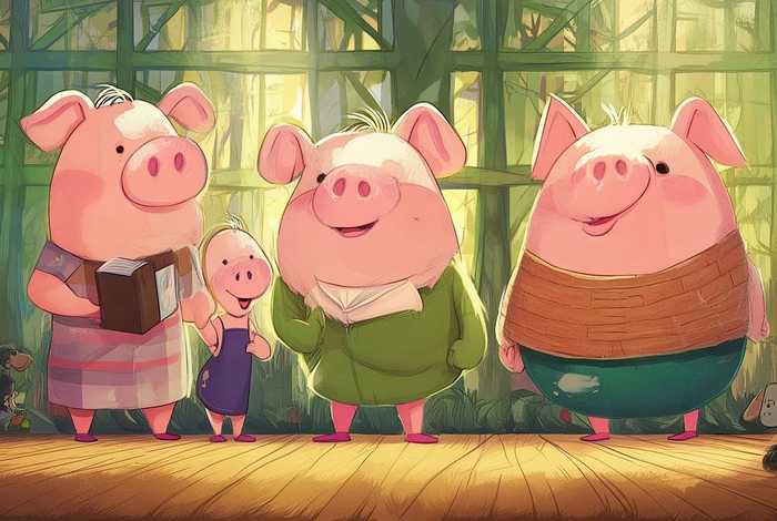 儿童英语故事三只小猪演讲，三只小猪英语故事演讲稿