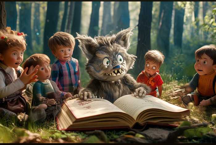 儿童故事会大灰狼的故事，大灰狼的故事幼儿故事