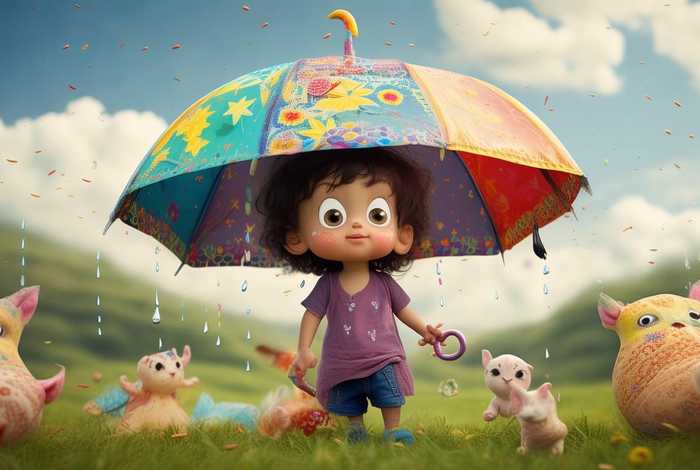 儿童故事奇怪的小雨伞 绘本故事奇怪的雨伞小班教案