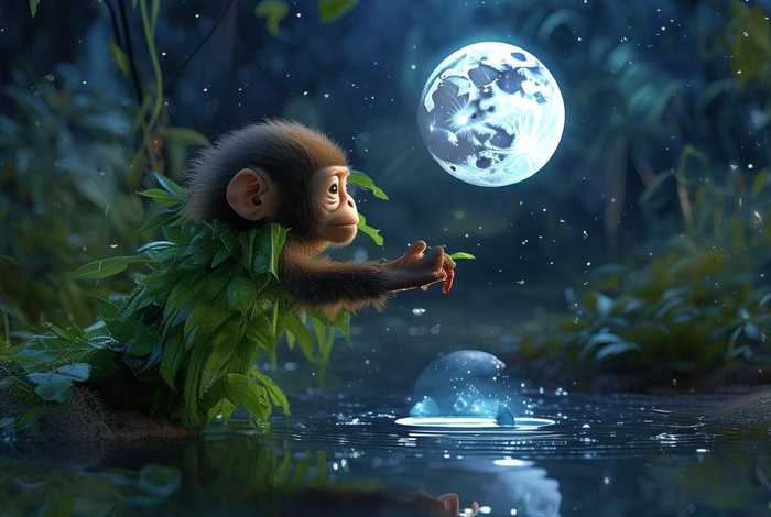 儿童故事小猴子捞月亮(小猴子捞月亮睡前故事) 儿童故事小猴子捞月亮(小猴子捞月亮睡前故事)