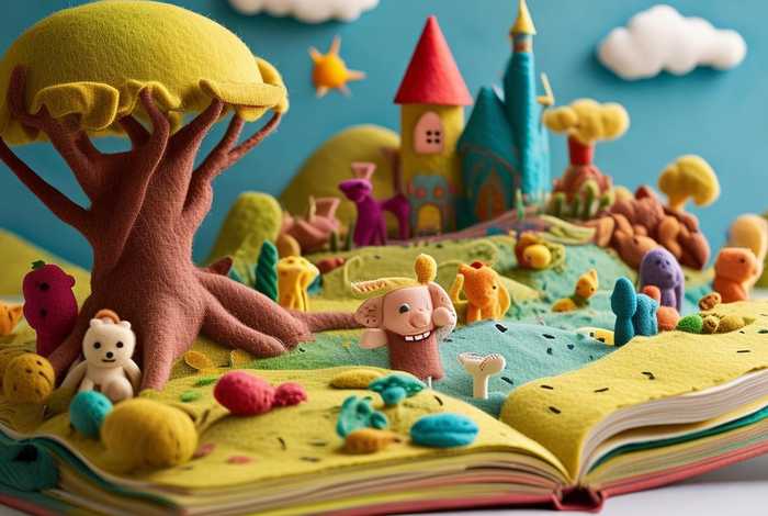 不织布儿童故事立体书，不织布立体绘本故事