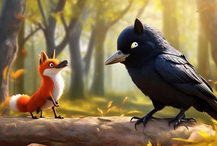 儿童故事乌鸦和狐狸的故事 乌鸦和狐狸的幼儿故事