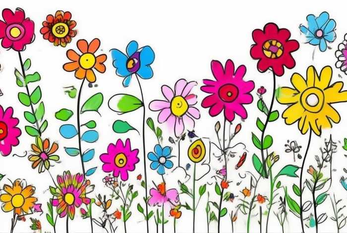 儿童花朵简笔画大全；儿童花朵简笔画大全可爱