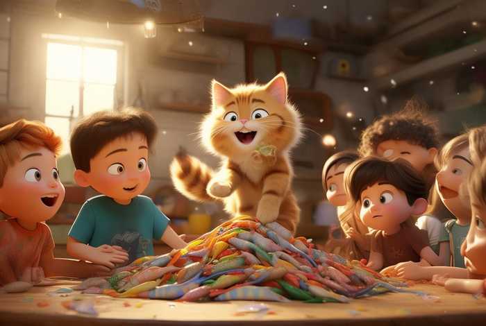 儿童故事小花猫分鱼 - 小花猫分鱼幼儿故事讲述