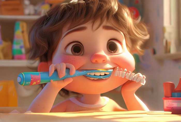 儿童故事刷牙插图；幼儿刷牙小故事简短