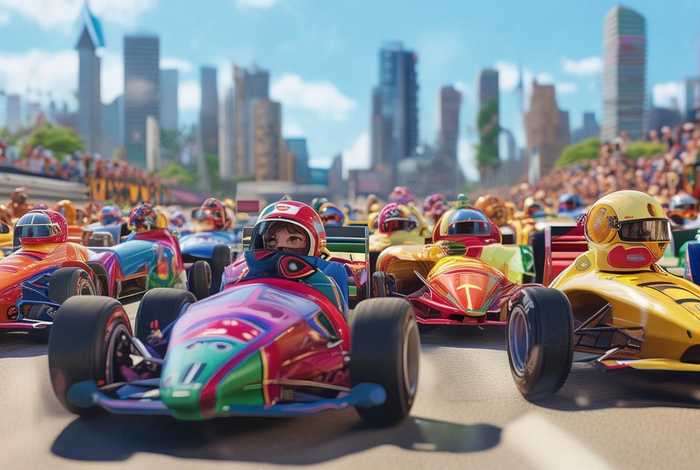 儿童方程式赛车故事、方程式赛车绘画