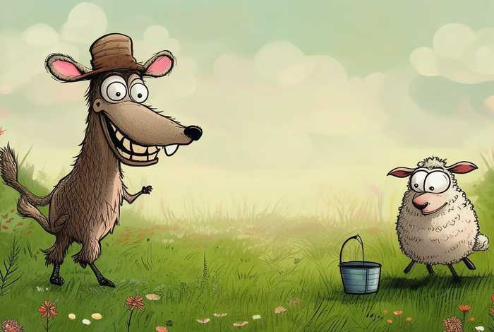 儿童故事狼和小羊图片，少儿故事狼和小羊