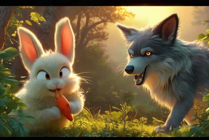 儿童故事大全大灰狼和小白兔 - 幼儿故事大全小白兔和大灰狼