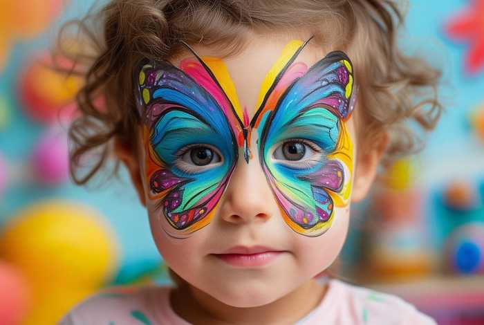 儿童彩绘妆容教程入门;儿童彩绘妆容教程入门小蝴蝶 儿童彩绘妆容教程入门;儿童彩绘妆容教程入门小蝴蝶