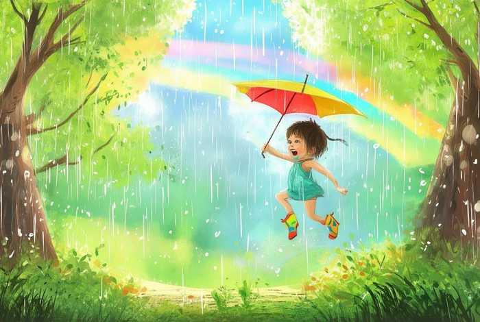 儿童故事下雨的童话，下雨的故事幼儿