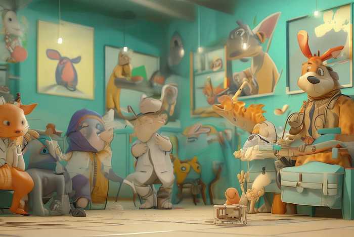 儿童故事动物诊所；动物诊所幼儿故事