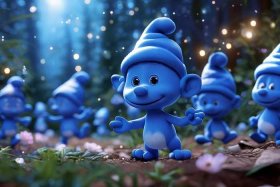 3-6岁儿童睡前故事蓝精灵；适合3-6岁睡前故事