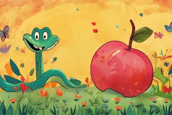 儿童故事贪吃蛇，幼儿绘本故事贪吃蛇